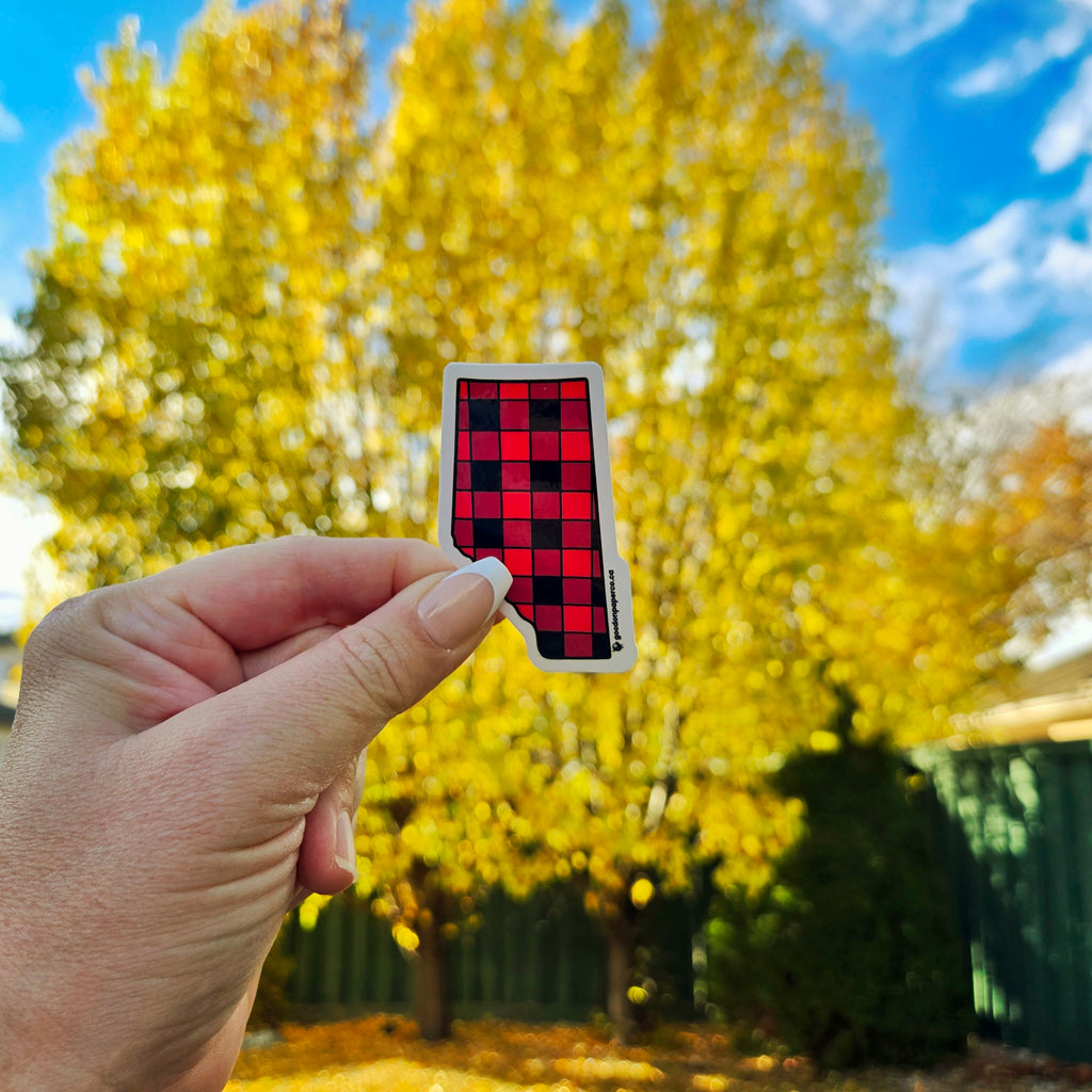 Alberta Buffalo Plaid | Vinyl Sticker