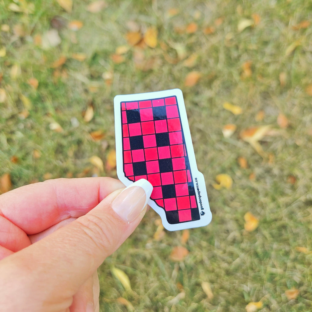 Alberta Buffalo Plaid | Vinyl Sticker