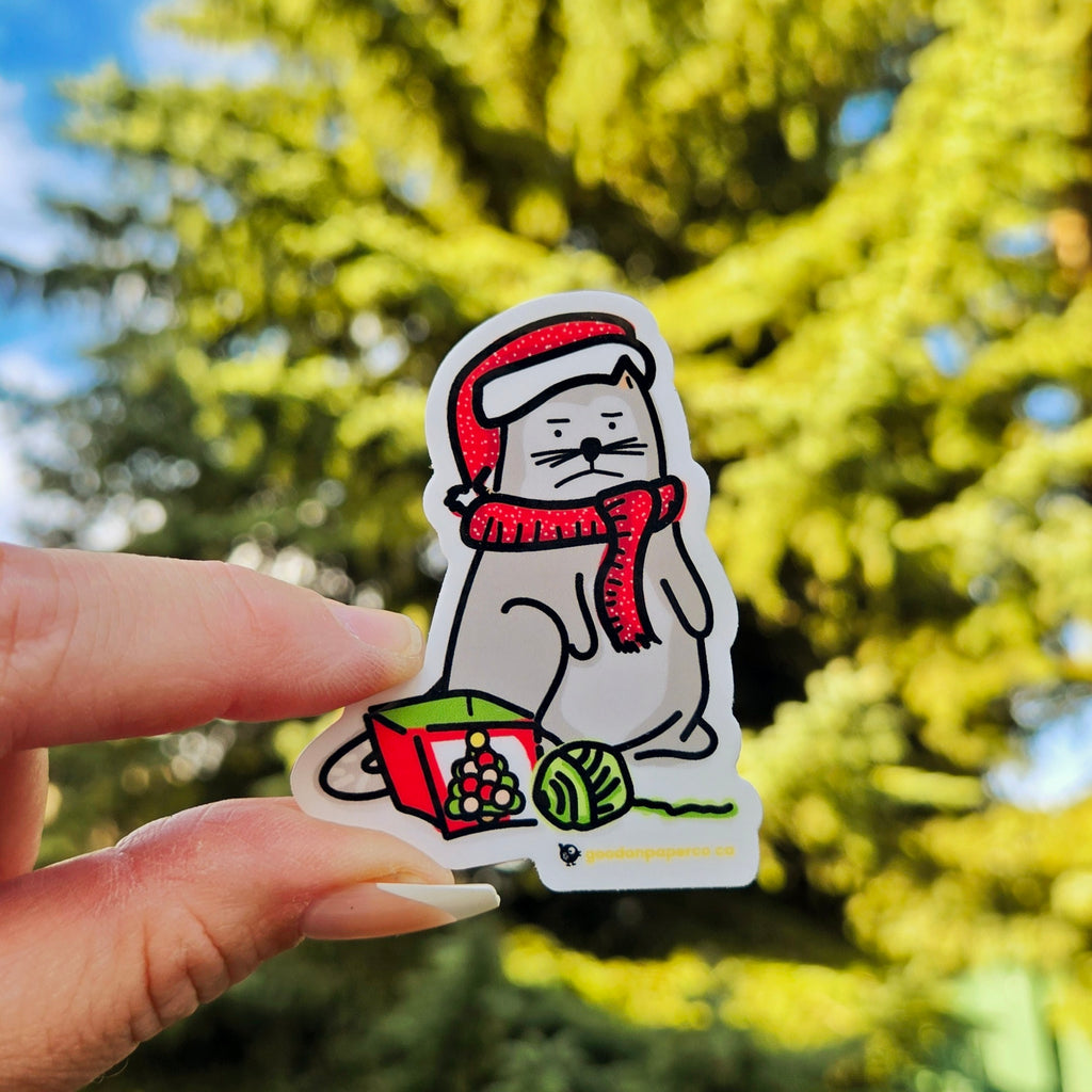 Meowy Christmas | Vinyl Sticker