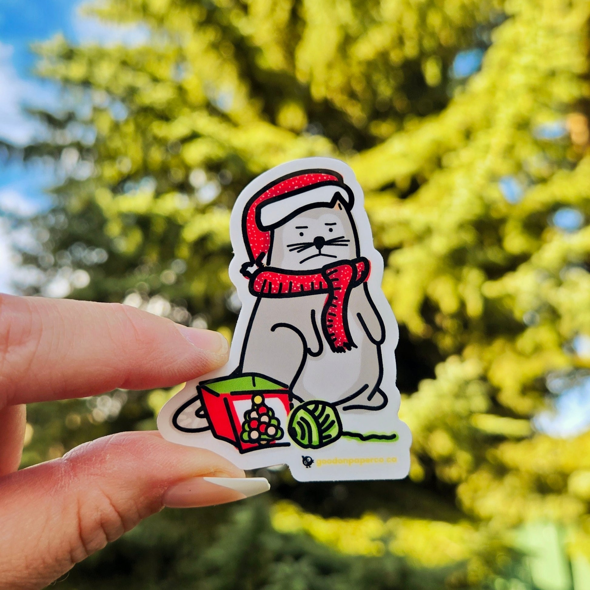 Meowy Christmas | Vinyl Sticker