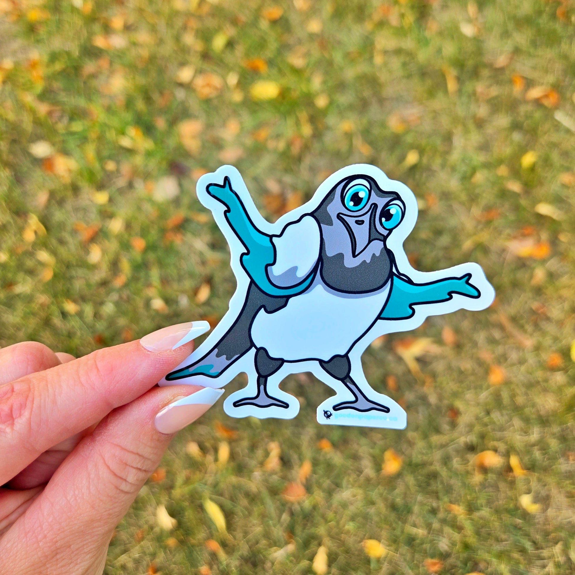 Shrugging Magpie | Vinyl Sticker