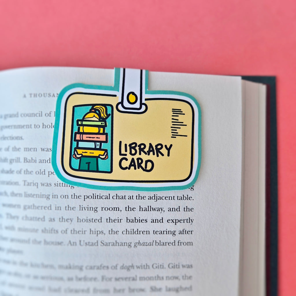 Library Card | Overactive | Jumbo | Magnetic Bookmark