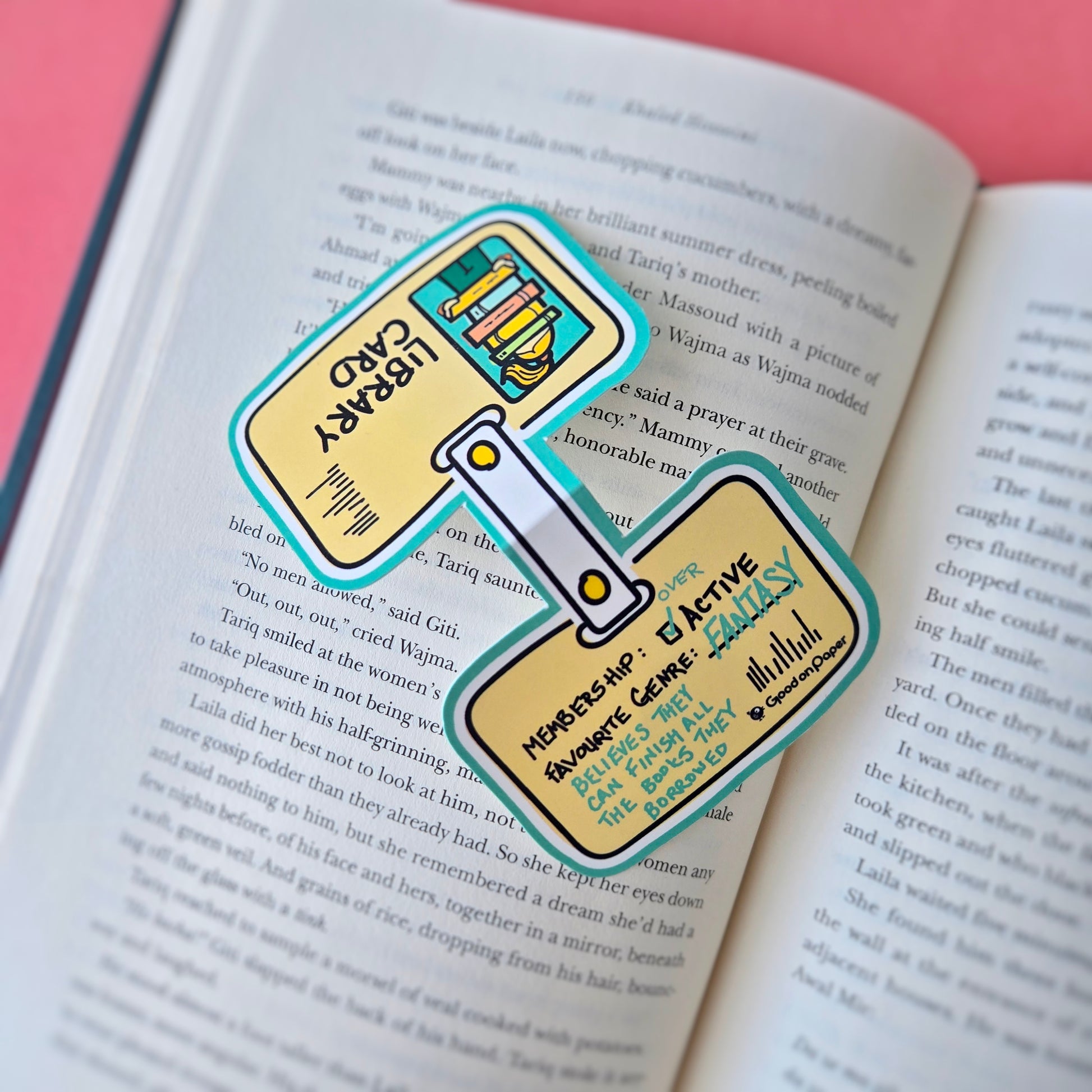 Library Card | Overactive | Jumbo | Magnetic Bookmark