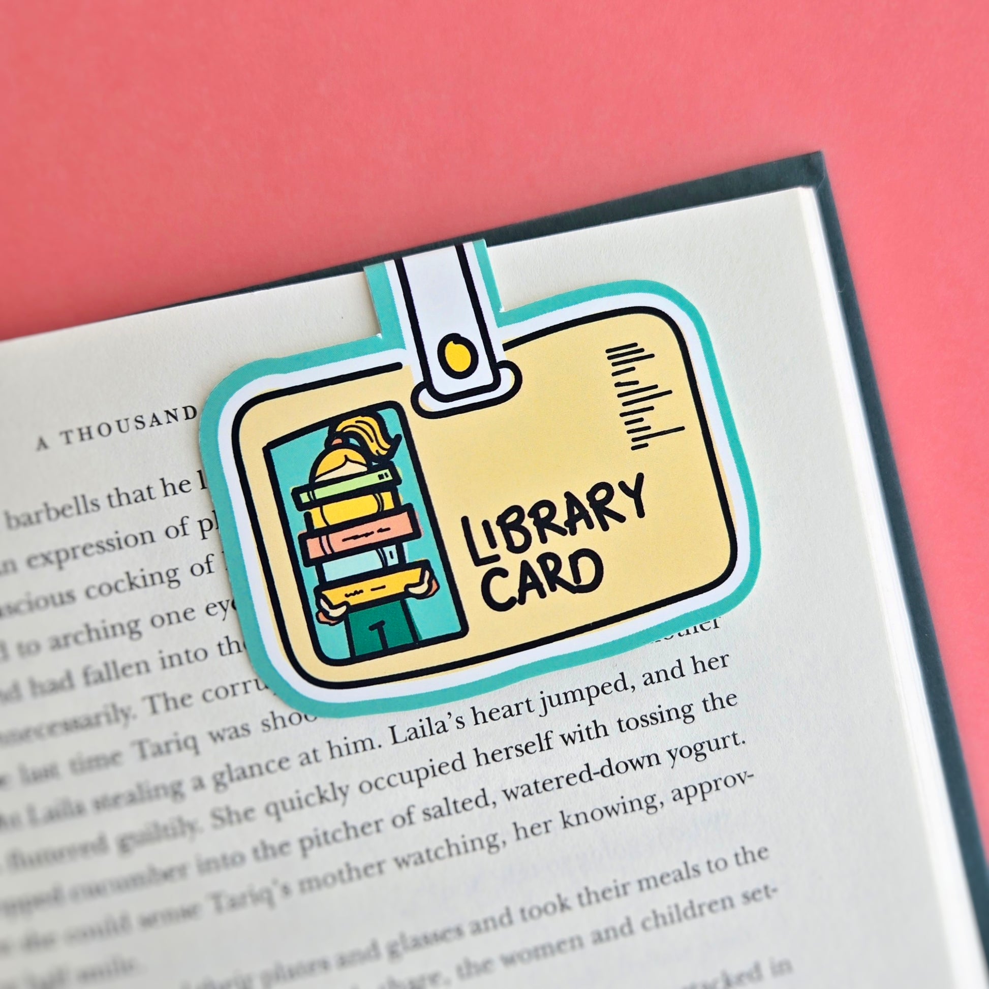 Library Card | Overactive | Jumbo | Magnetic Bookmark