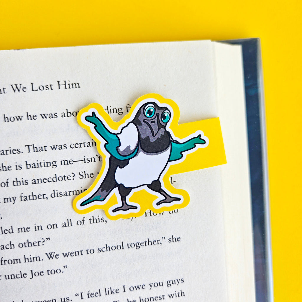 Shrugging Magpie | Jumbo | Magnetic Bookmark
