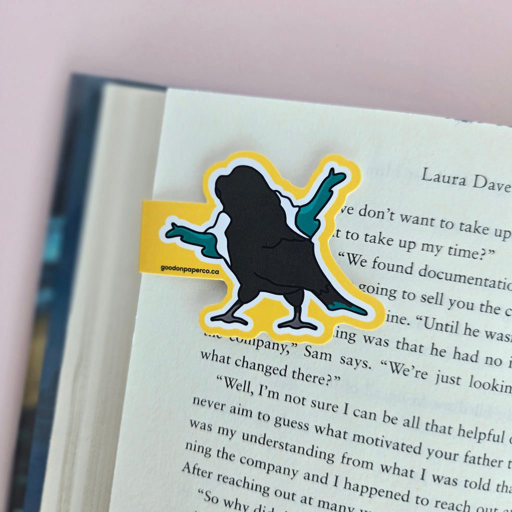 Shrugging Magpie | Jumbo | Magnetic Bookmark
