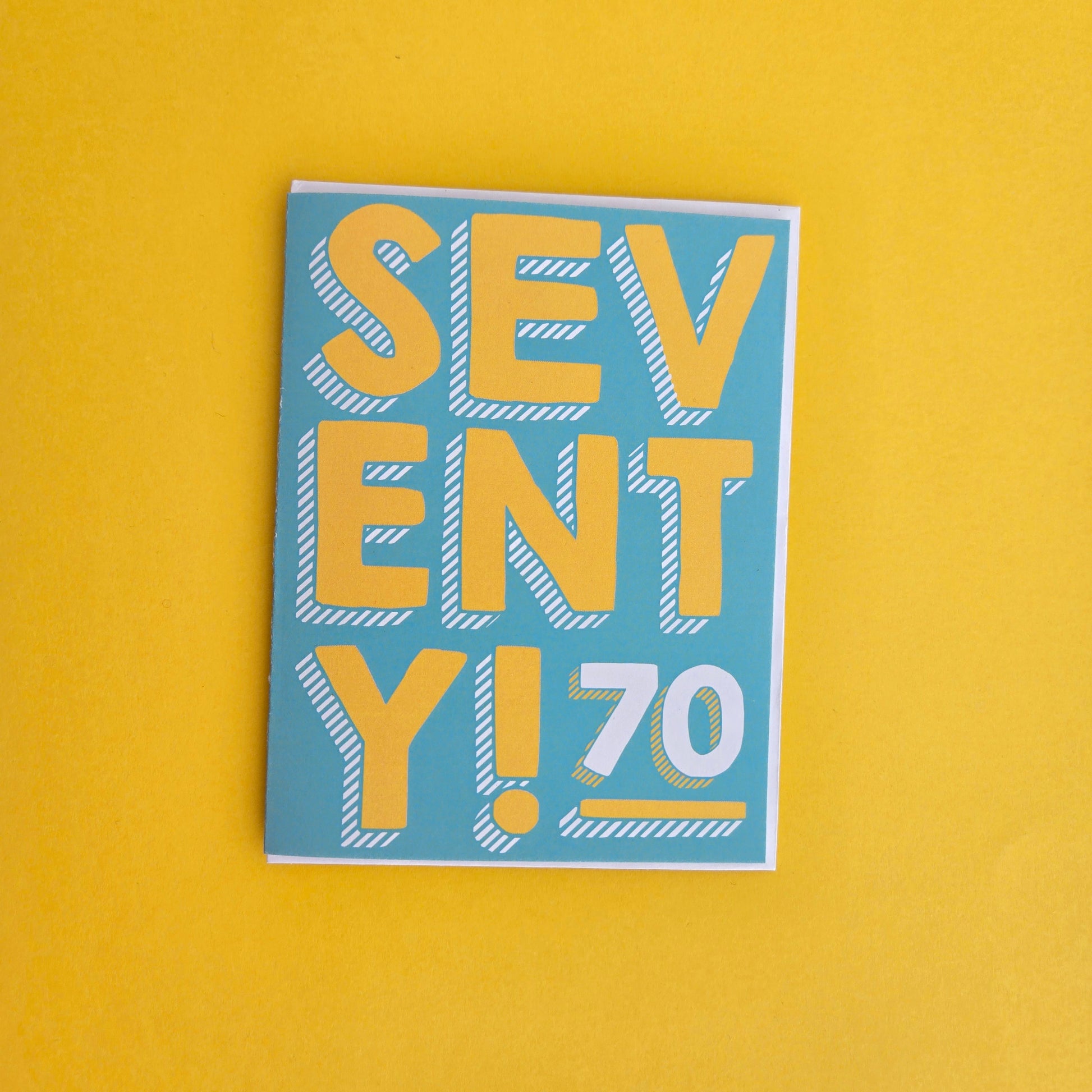 Seventy | Milestone Card