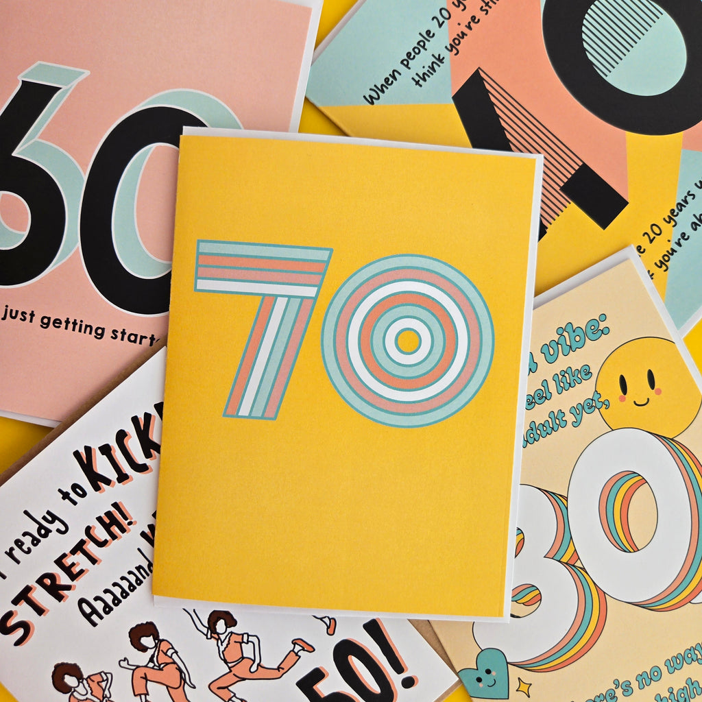 70 (Lines & Circles) | Milestone Card