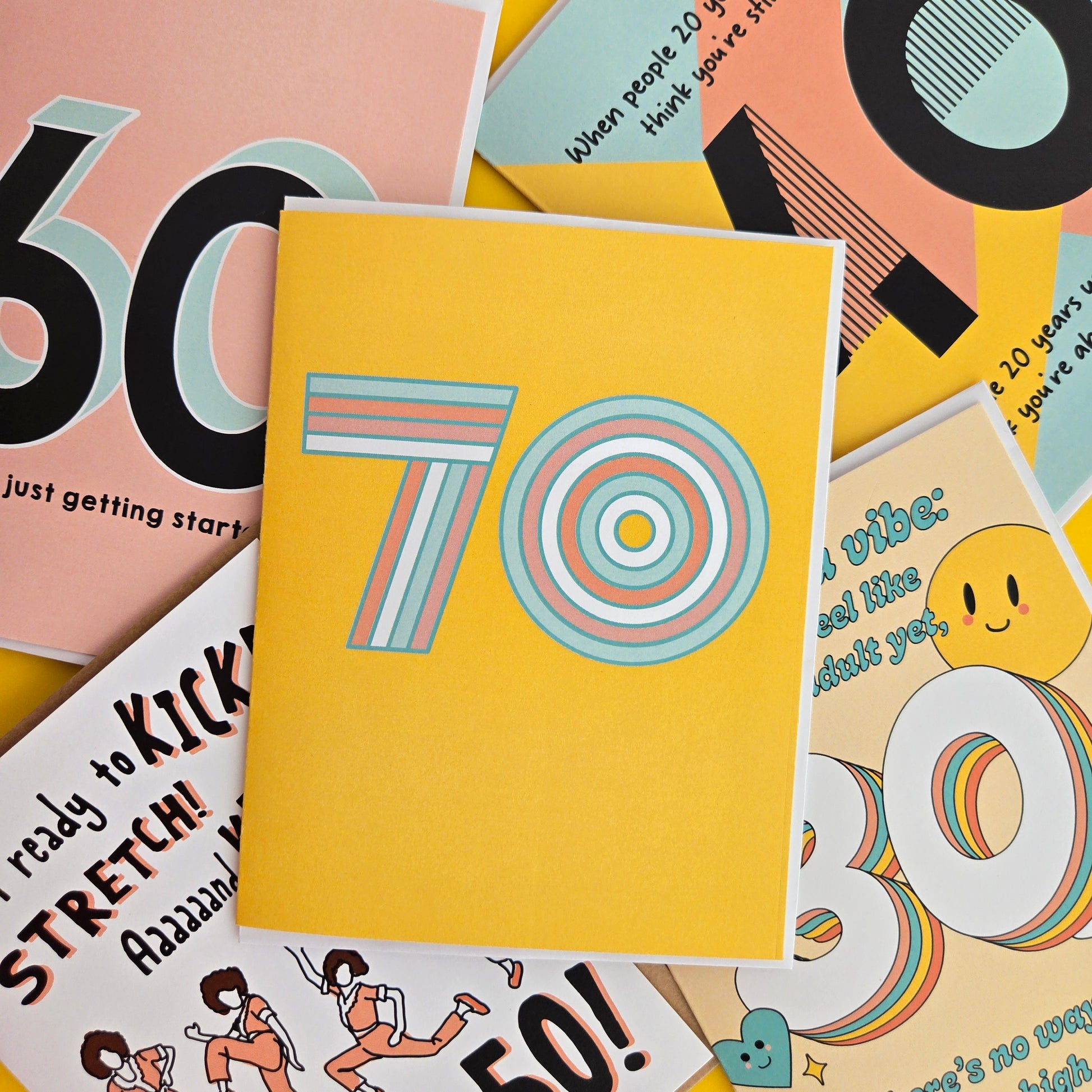 70 (Lines & Circles) | Milestone Card