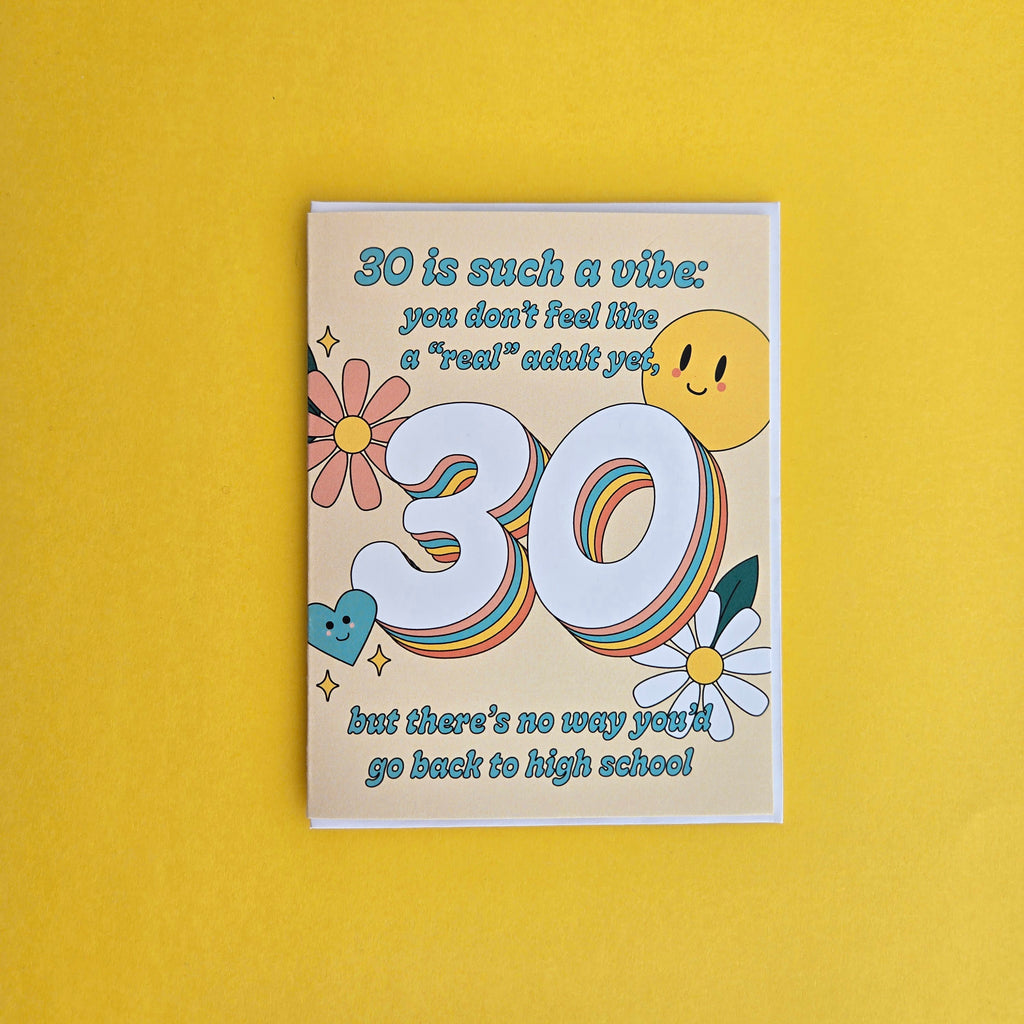 30 Vibes | Milestone Birthday Card