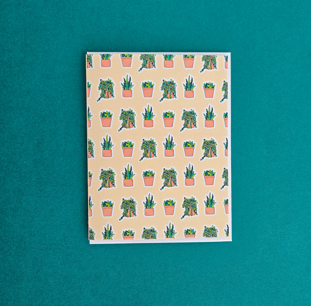 Pattern - Succulents | No Occasion Card