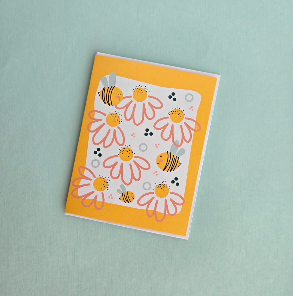 Bees & Flowers | No Occasion Card