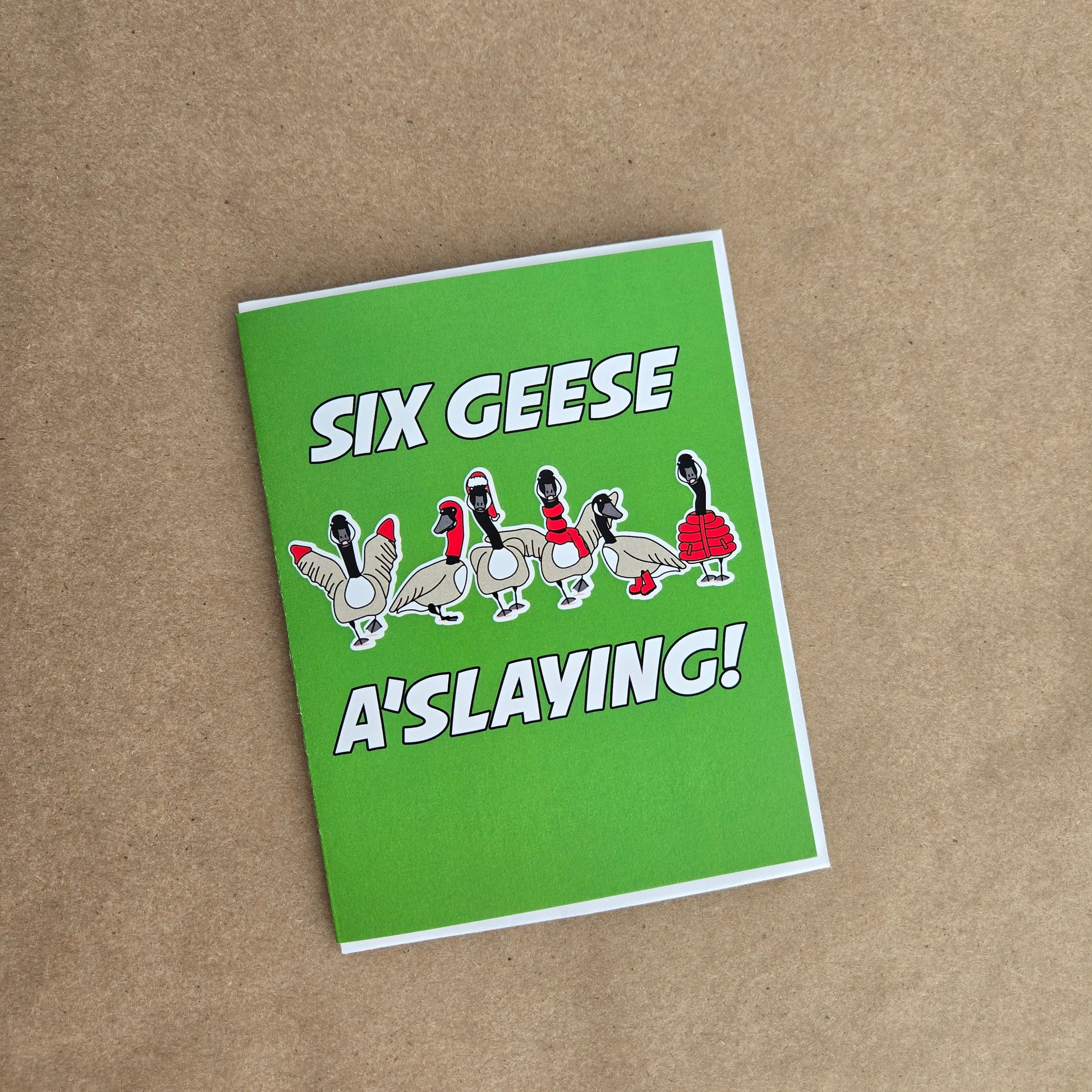 Geese a'Slaying | Holiday Card