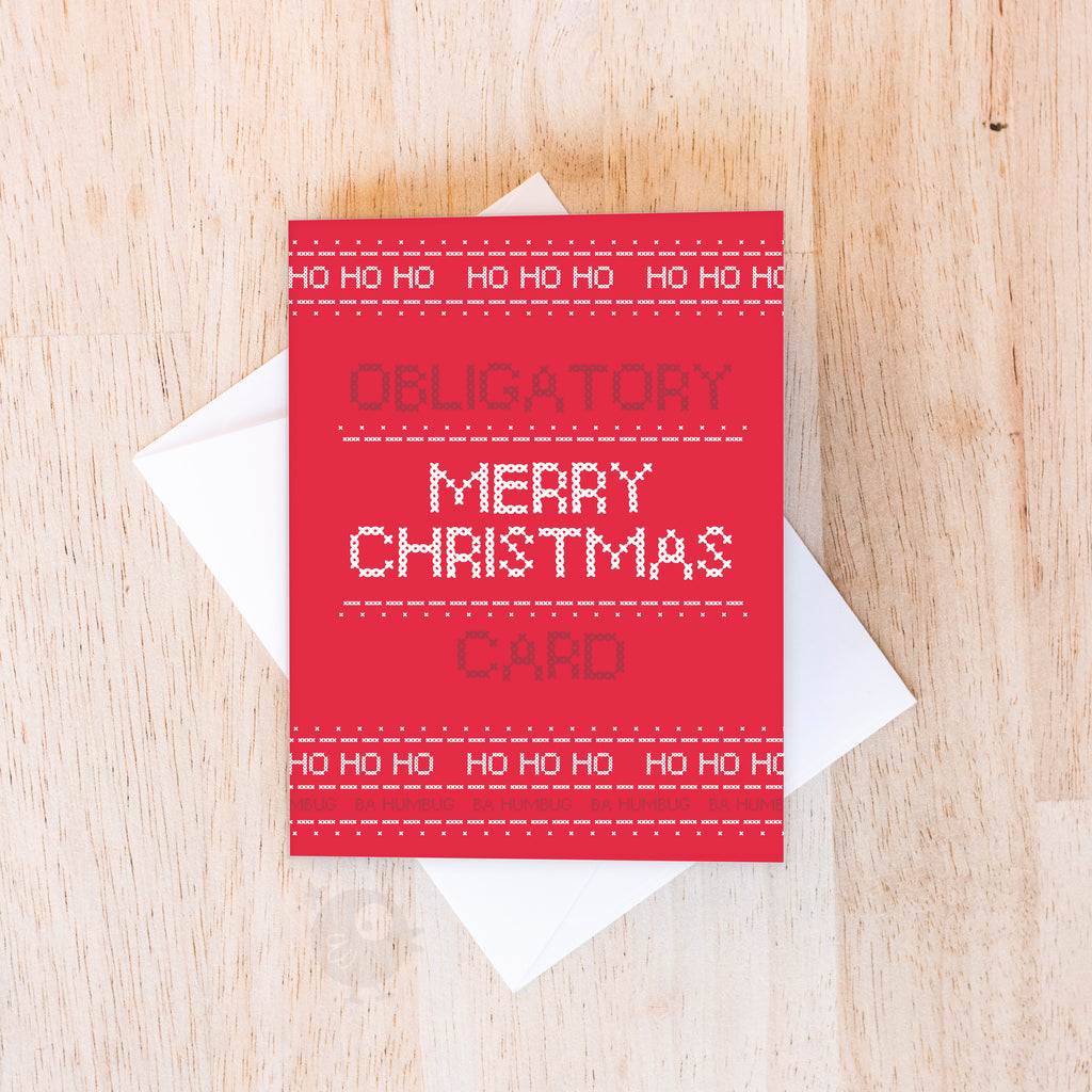 Obligatory Christmas Card | Holiday Card