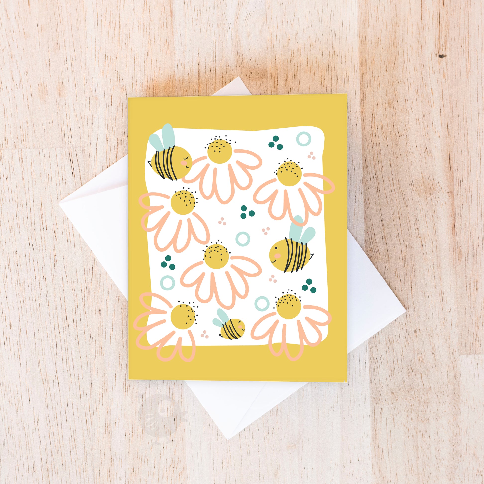 Bees & Flowers | No Occasion Card