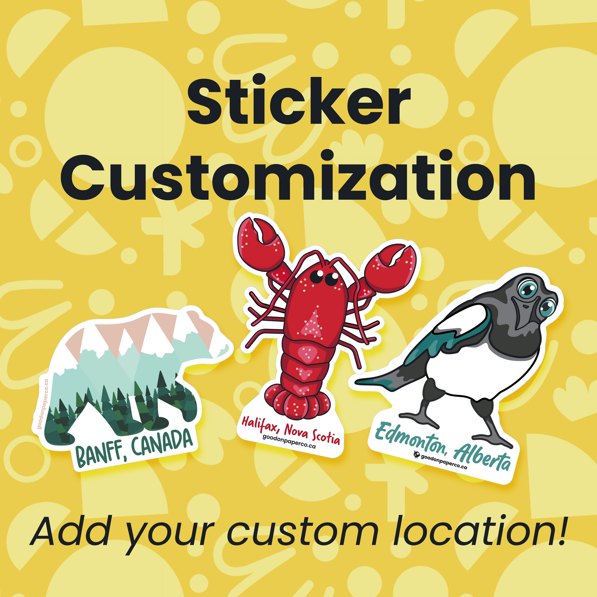 WHOLESALE Sticker Customization: Location Add-on