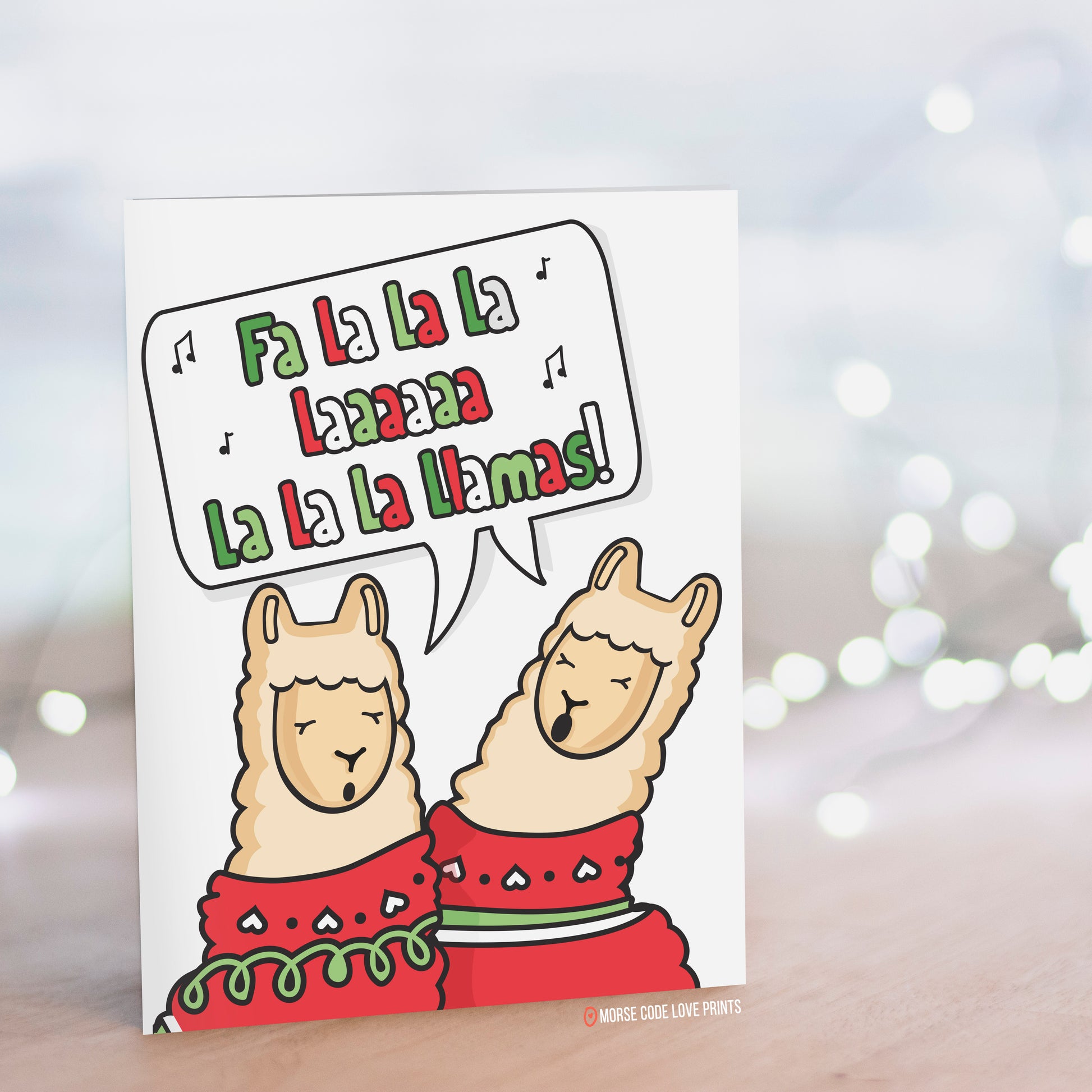 Fa La Llamas | Holiday Card