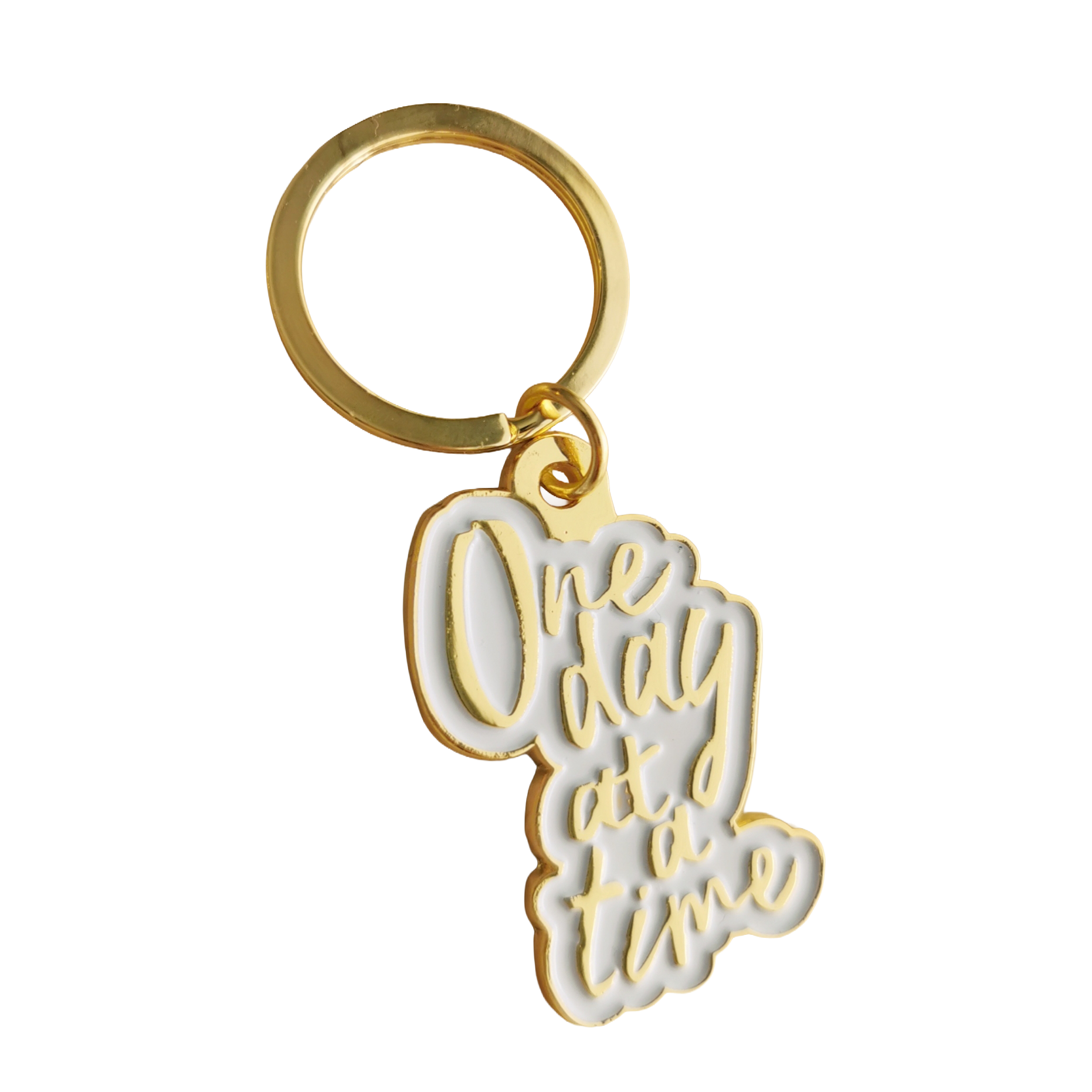 One Day at a Time | Enamel Keychain