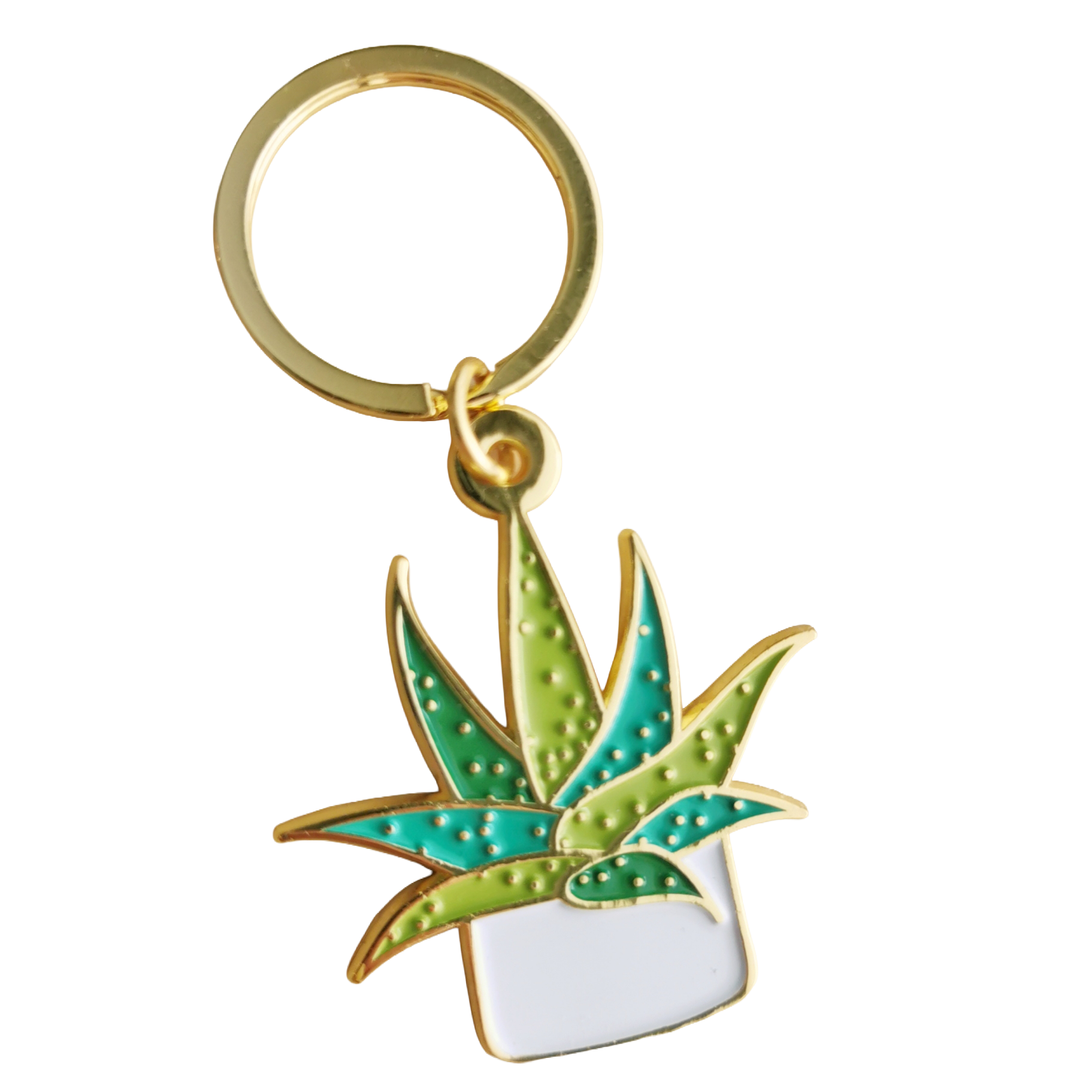 Succulent | Enamel Keychain