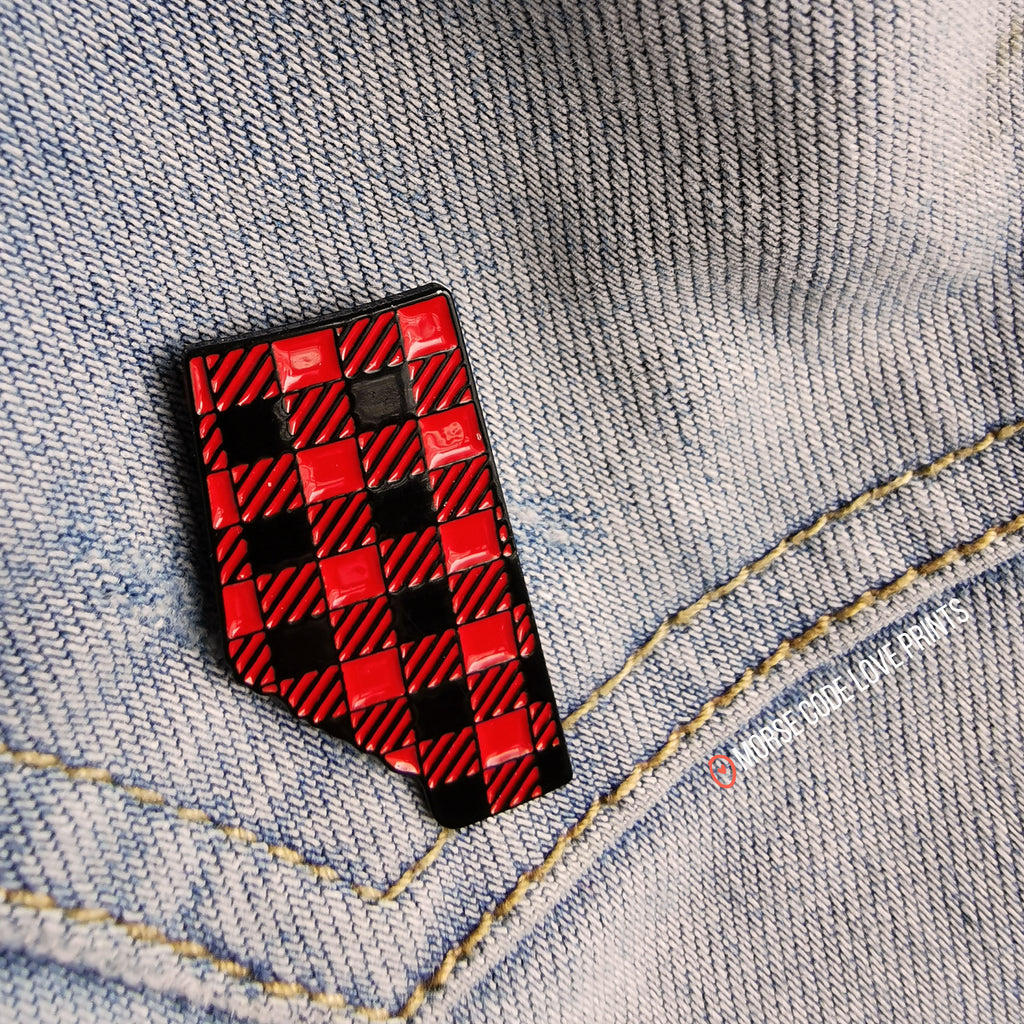 Plaid Alberta | Enamel Pin
