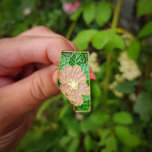 Alberta Wild Rose | Enamel Pin