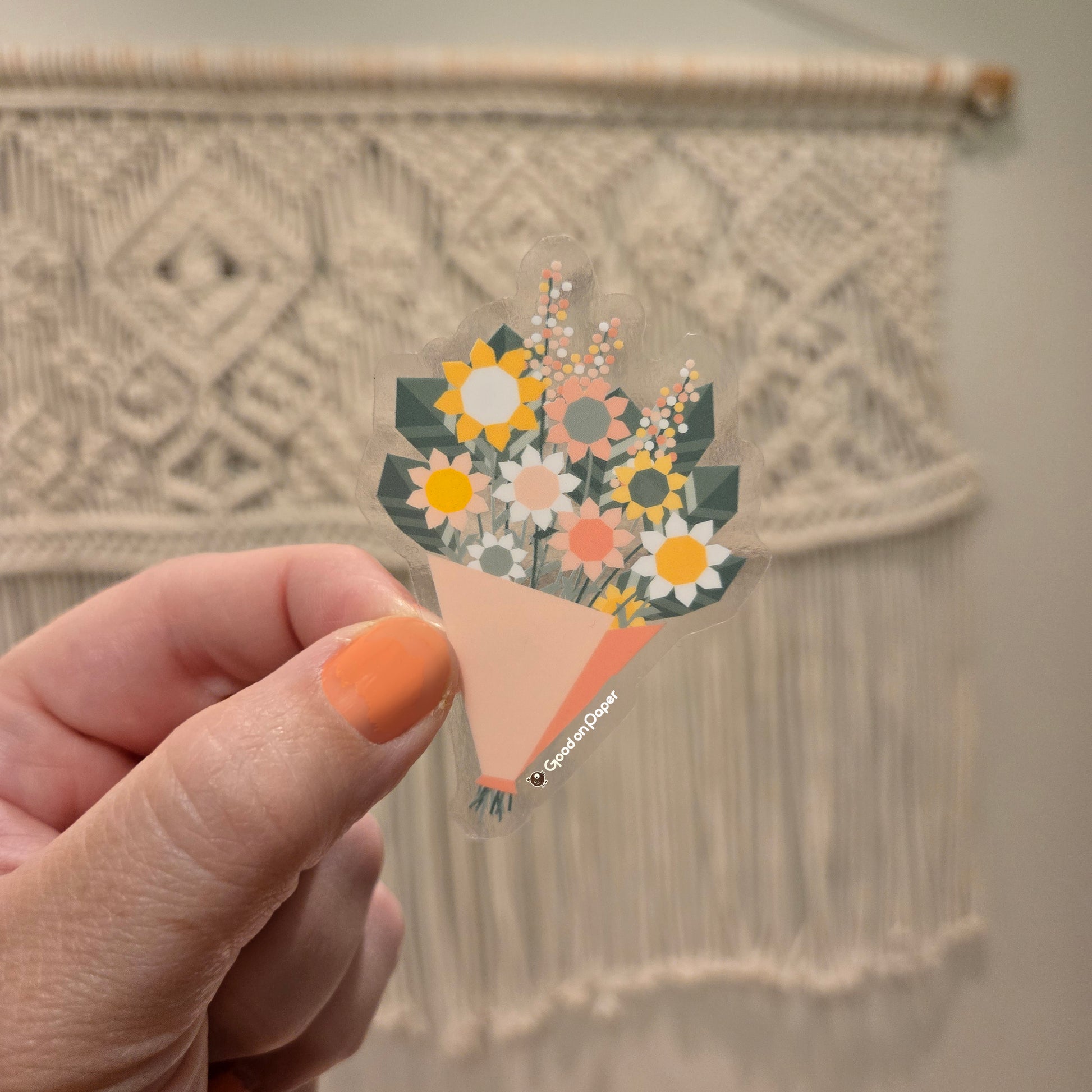 Flower Bouquet | Transparent | Vinyl Sticker