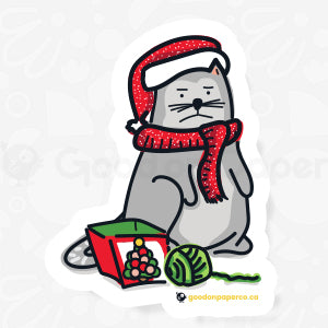 Meowy Christmas | Vinyl Sticker