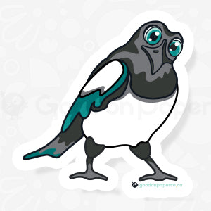 Mystified Magpie | Vinyl Sticker