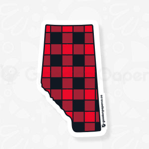 Alberta Buffalo Plaid | Vinyl Sticker