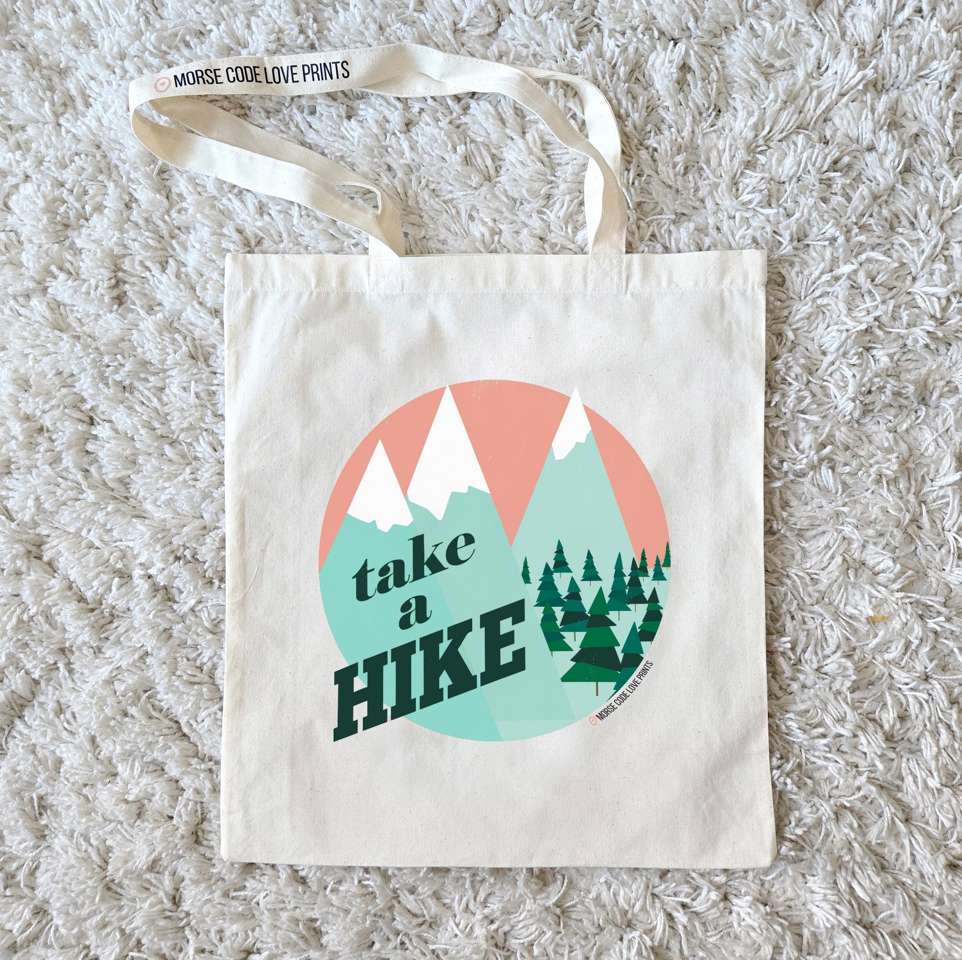 Take a Hike | Everyday Shoulder Tote | Cotton Tote Bag