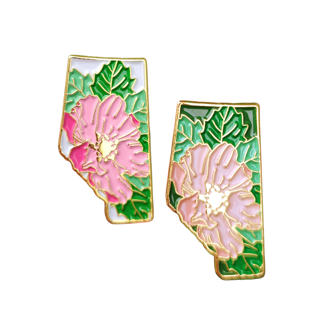 Alberta Wild Rose | Enamel Pin
