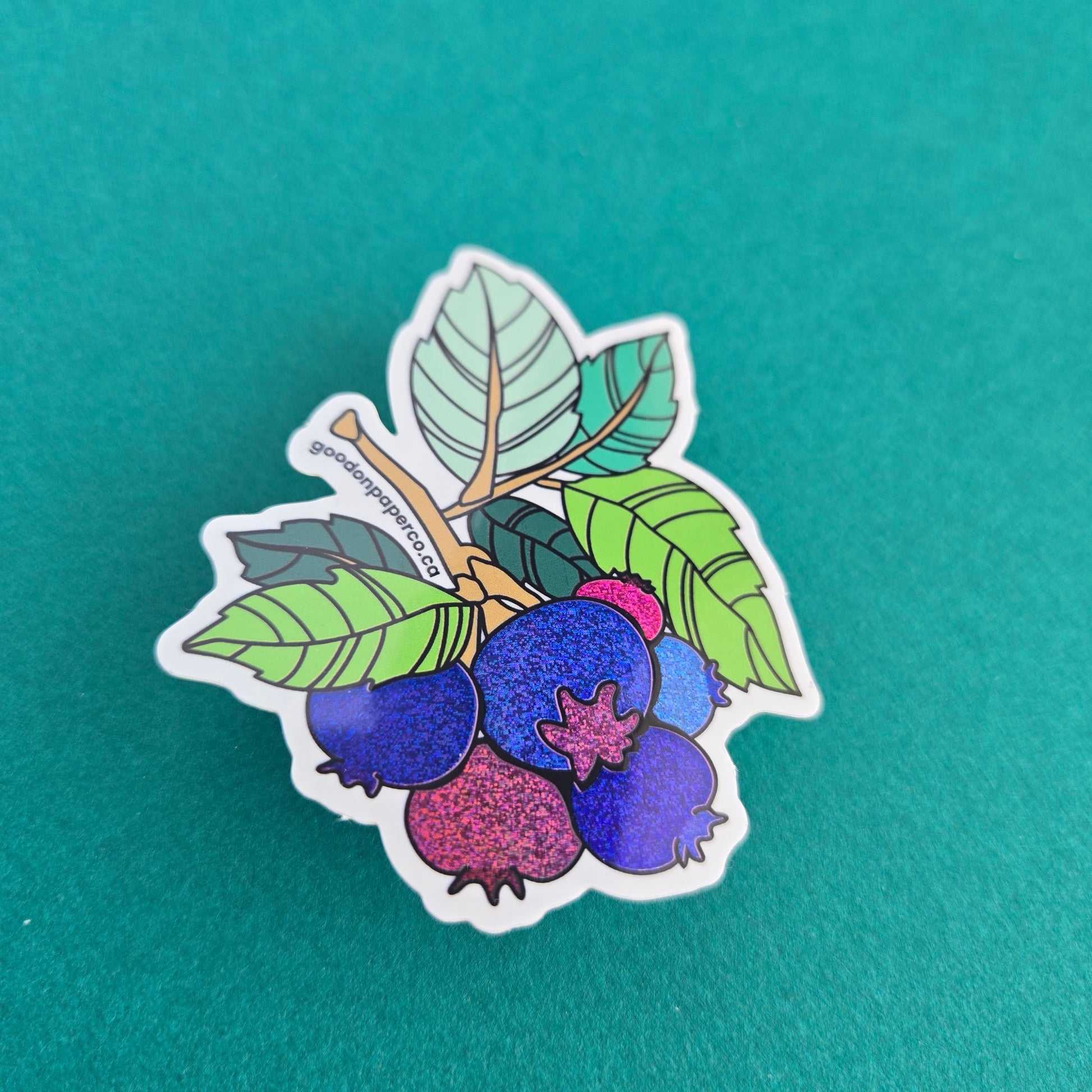 Saskatoons | Blueberries | Vinyl Sticker
