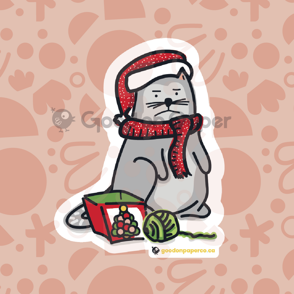 Meowy Christmas | Vinyl Sticker