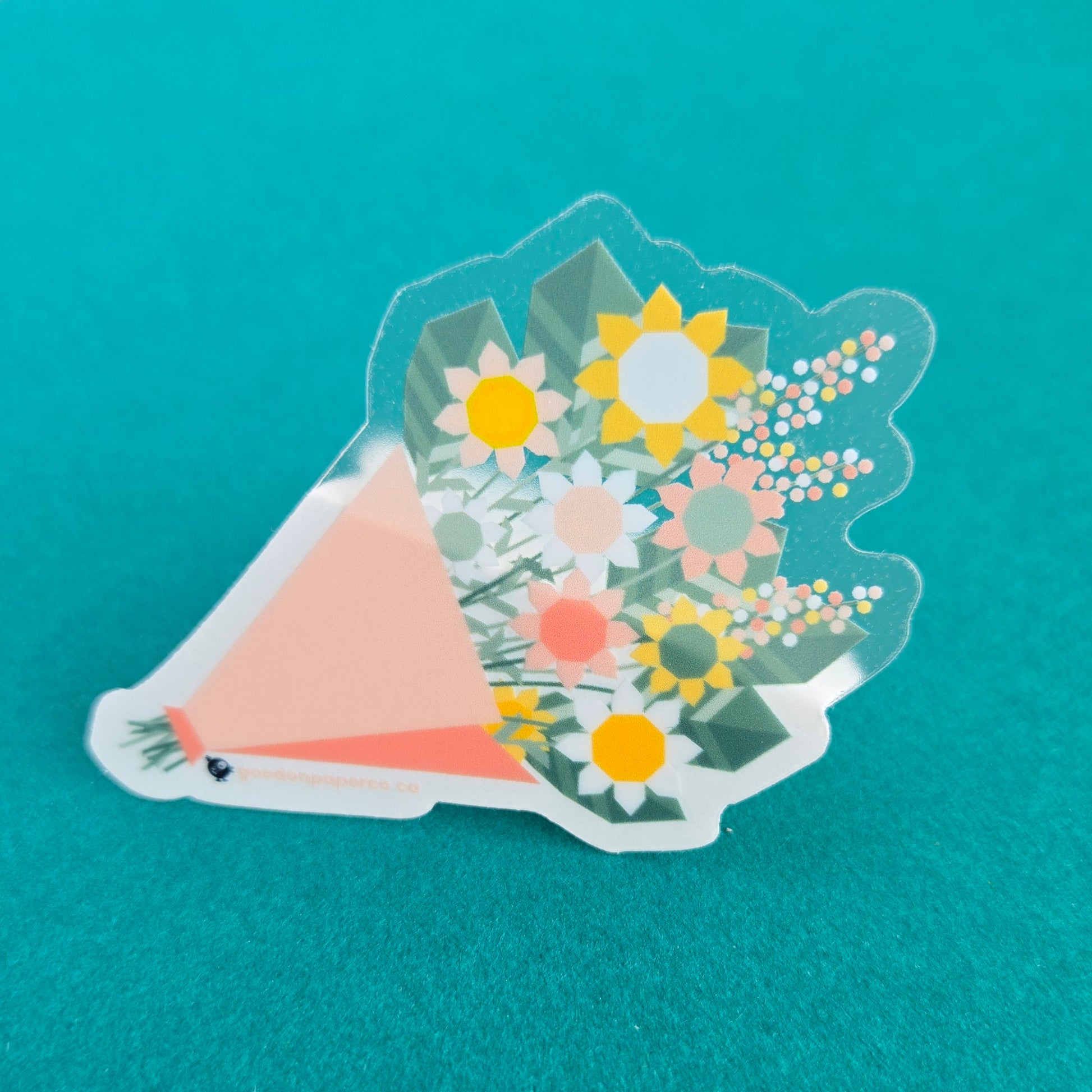 Flower Bouquet | Transparent | Vinyl Sticker