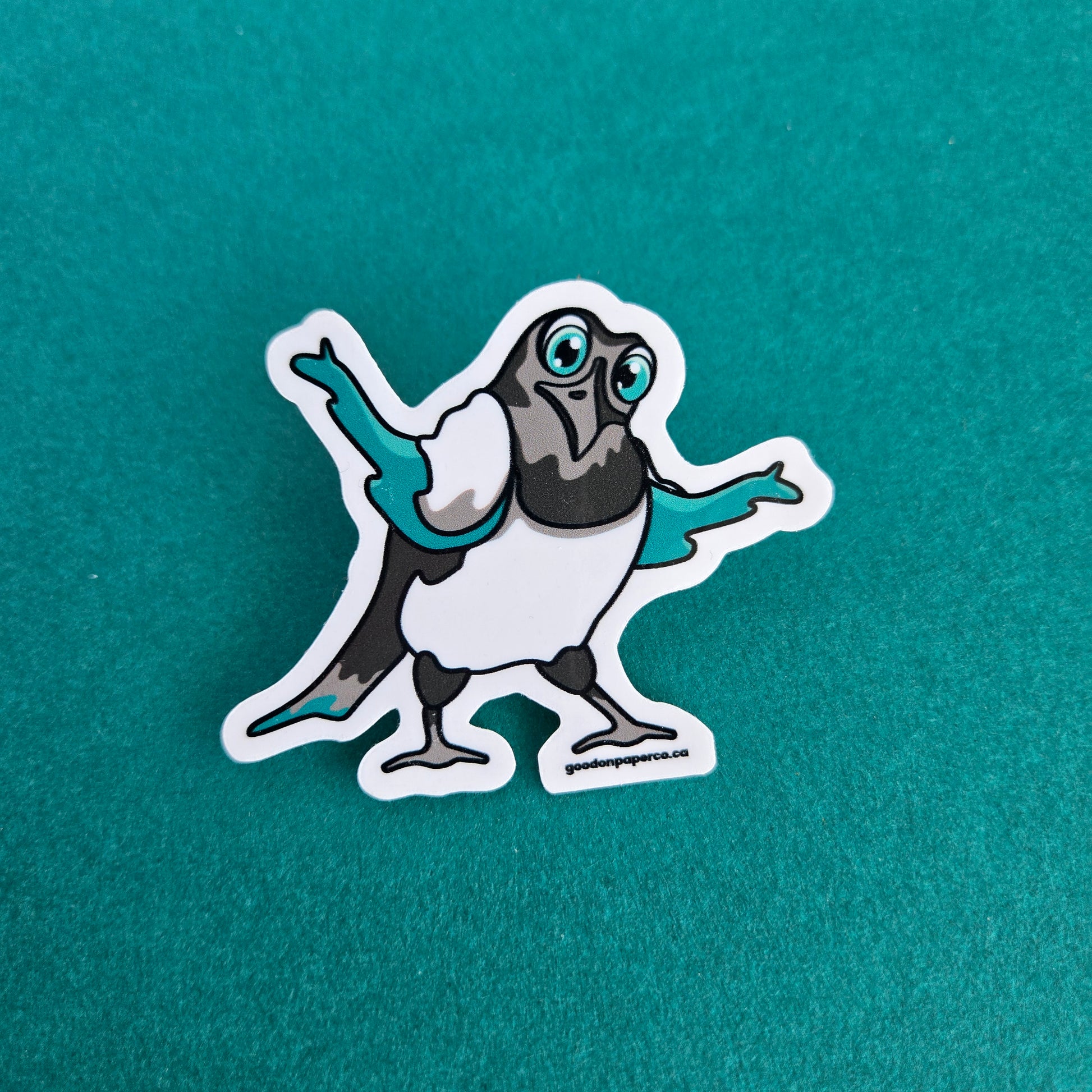 Shrugging Magpie | Vinyl Sticker