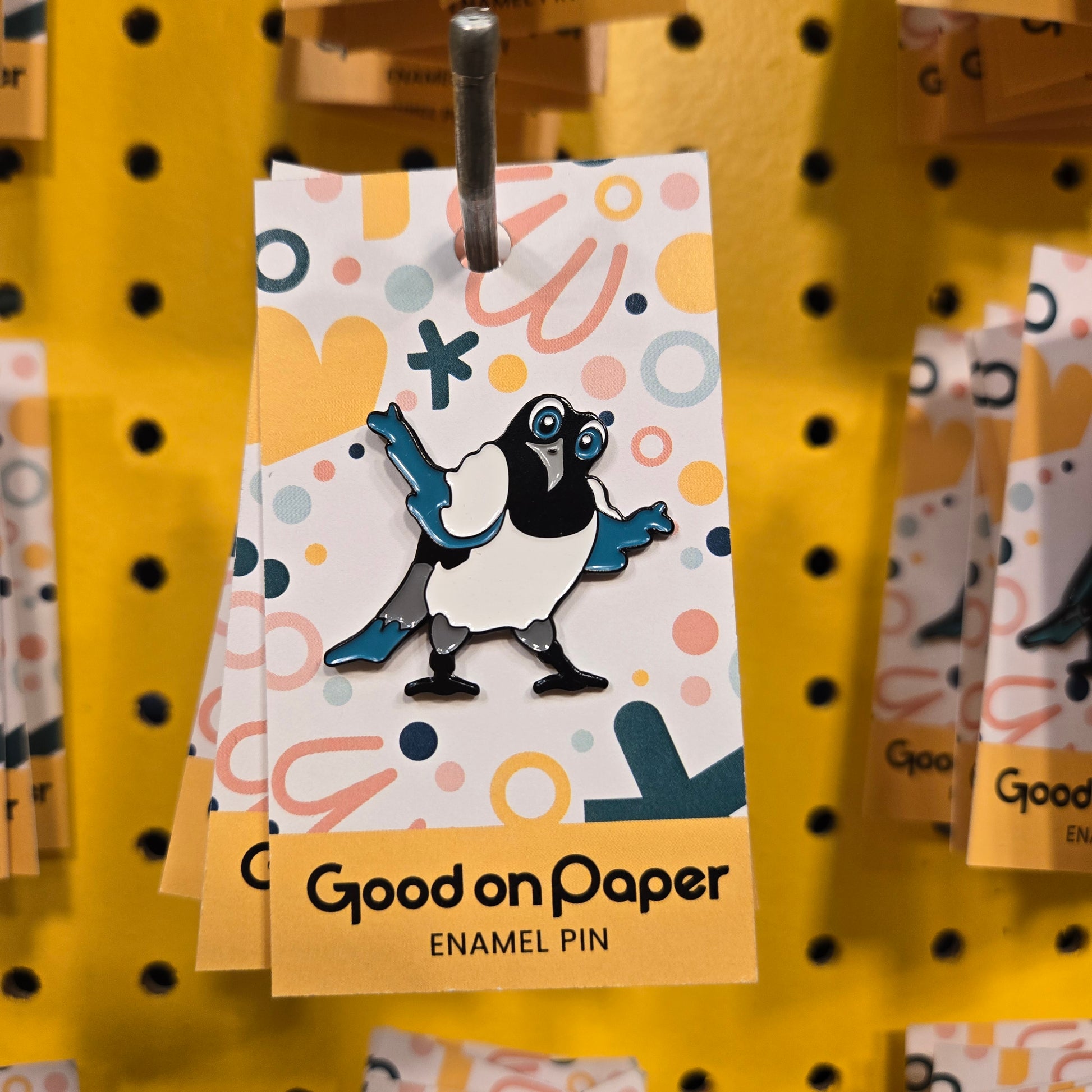 Shrugging Magpie | Enamel Pin