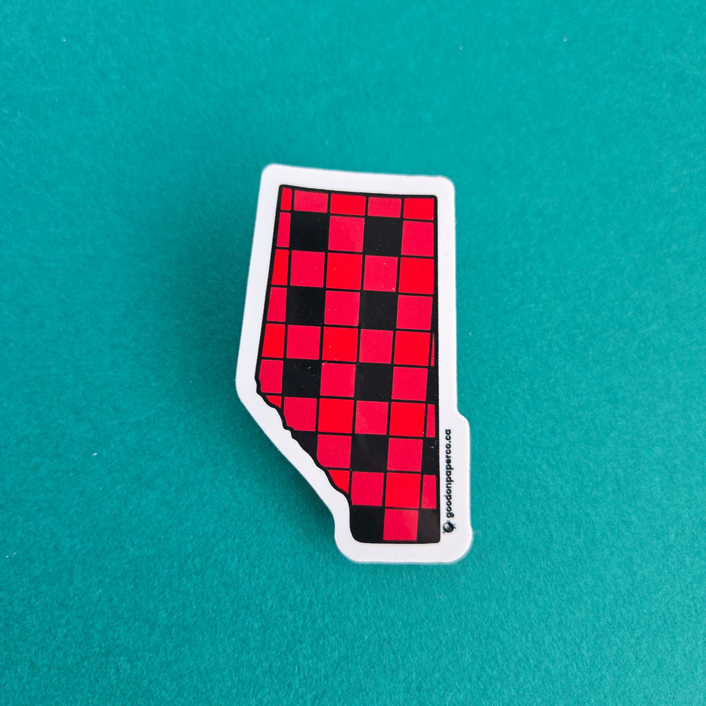 Alberta Buffalo Plaid | Vinyl Sticker