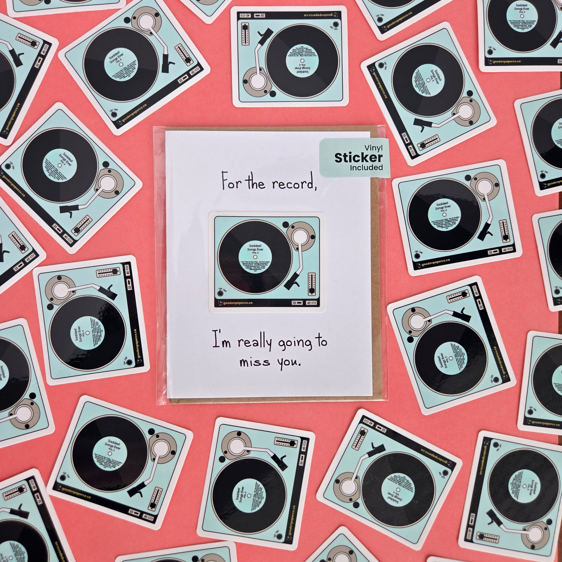 For the Record | Saying Goodbye | Specialty Card