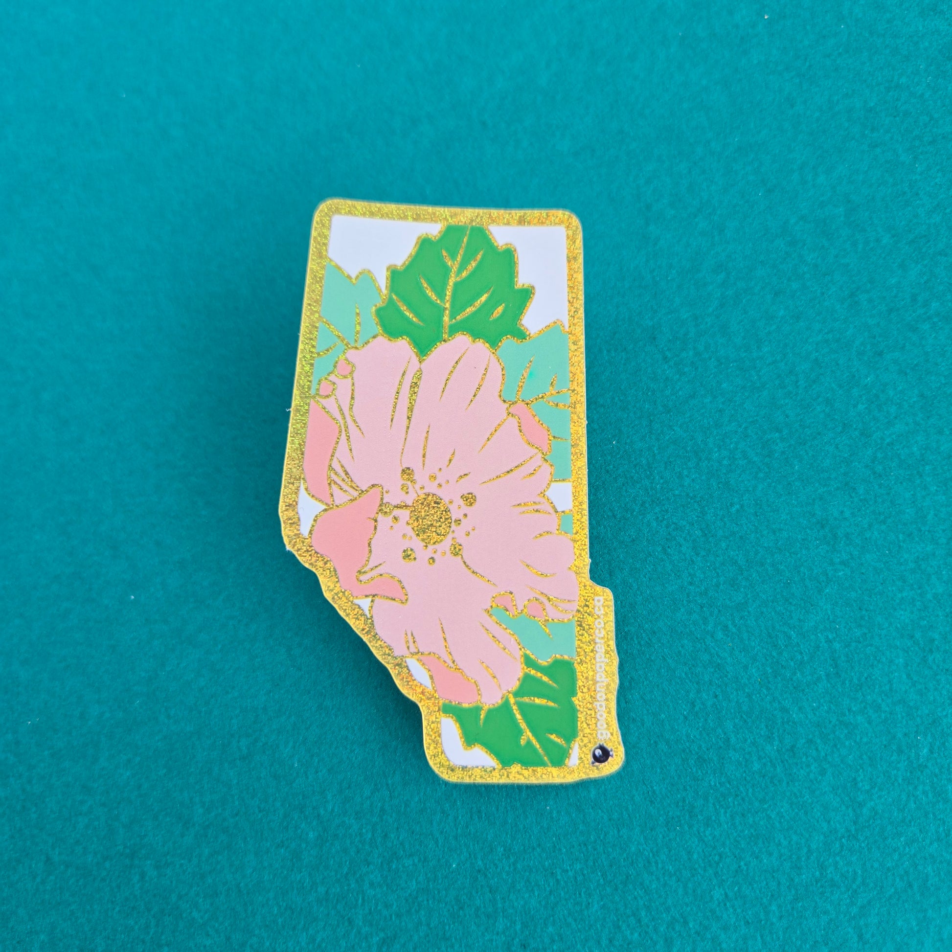 Alberta Wild Rose | Vinyl Sticker