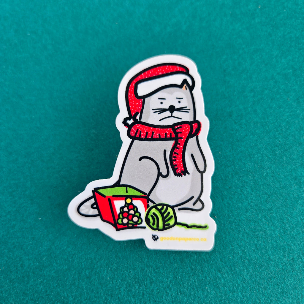 Meowy Christmas | Vinyl Sticker